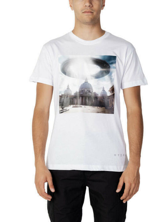 Hydra Clothing Herren T-Shirt Kurzarm Weiß