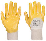 Portwest Γάντια Εργασίας Κίτρινα Νιτριλίου