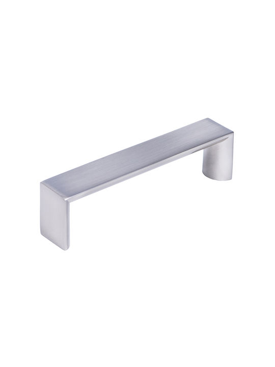 Mital Furniture Handle from Metal in Silver Colour with Hole Centers 96mm 15-10-3005