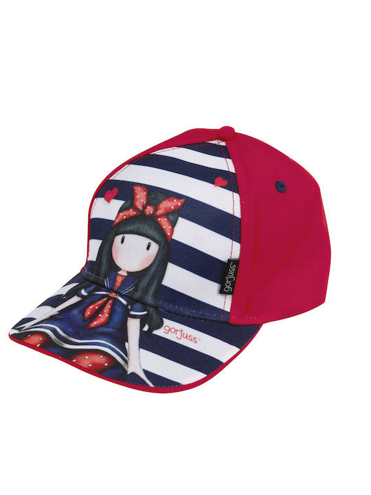 Santoro Παιδικό Καπέλο Jockey Υφασμάτινο Κόκκινο