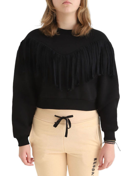 Damen Bluse Langärmelig Black