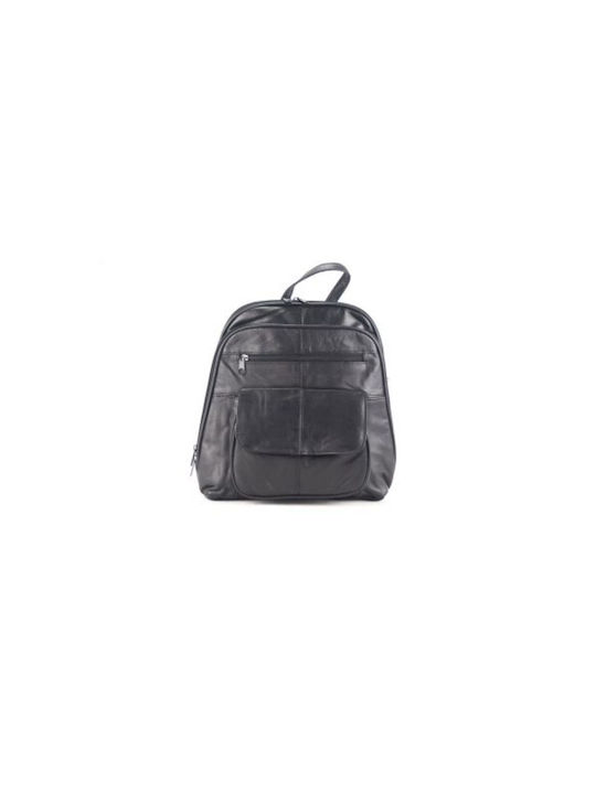 Kouros Leather Women's Bag Backpack Black