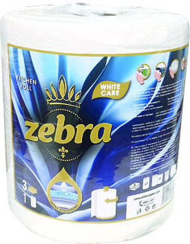 Zebra Mega Kitchen Paper Roll 6 Packages (800gr/Roll)