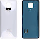 Capac Baterie Batterycover W O Camera Lens Alb pentru Xiaomi Redmi Note 9 Pro.