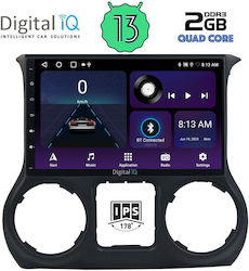 Digital IQ Car Audio System for Jeep Wrangler 2011-2014 (Bluetooth/USB/AUX/WiFi/GPS/Android-Auto) with Touch Screen 10"