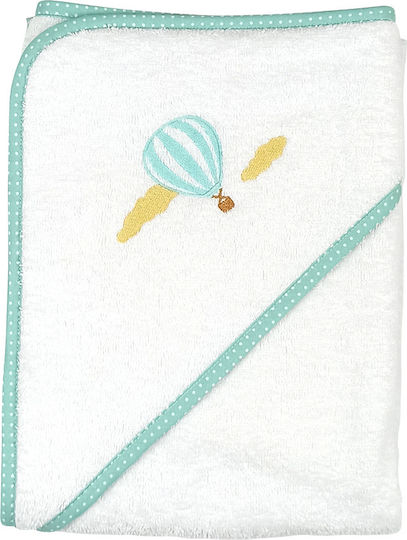 Baby Star Baby Hooded Bath Towel Beige 95x95cm 9986L