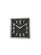 Rhythm Leise Wanduhr Kunststoff Schwarz