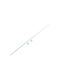 Amig Metallisch Vorhangstange Einfach Φ7mm 50cm White