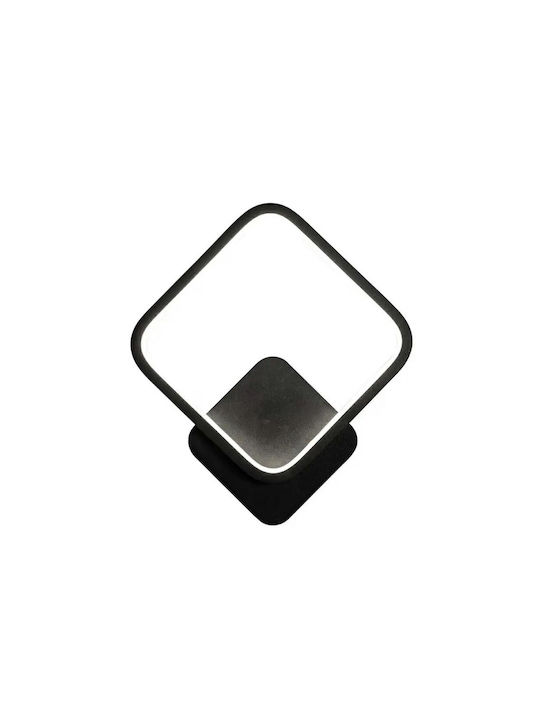 Lamp Wall LED Black 22.5x22.5x5.5cm