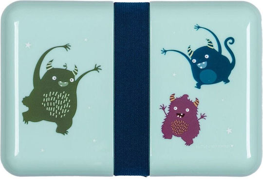 A Little Lovely Company Πλαστικό Παιδικό Δοχείο Φαγητού Monsters
