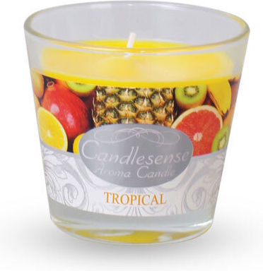 Zniczplast Aromatic Candle in a Yellow Jar