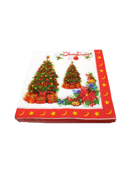 Set Christmas Napkins L33xW33cm 20pcs