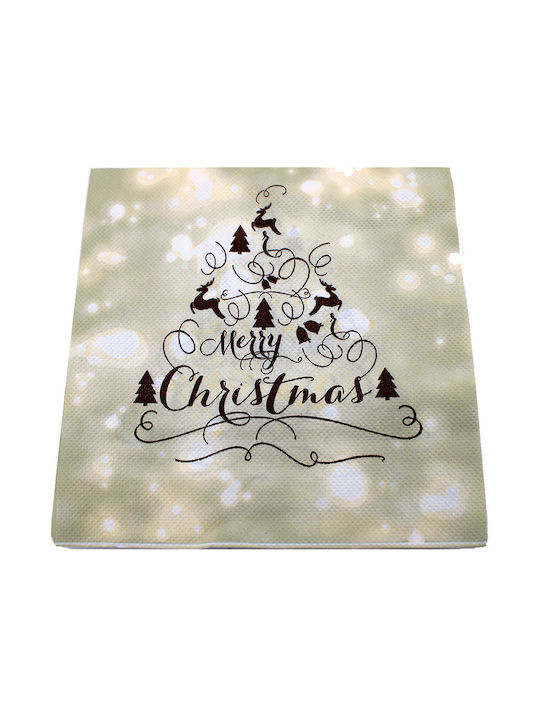 Set Christmas Napkins L33xW33cm 20pcs