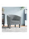 Armchair Dark Grey 70x56x68cm
