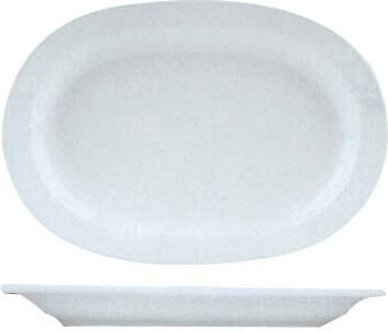 Ionia Servierplatte Oval Porzellan Weiß 31x22cm 6Stück