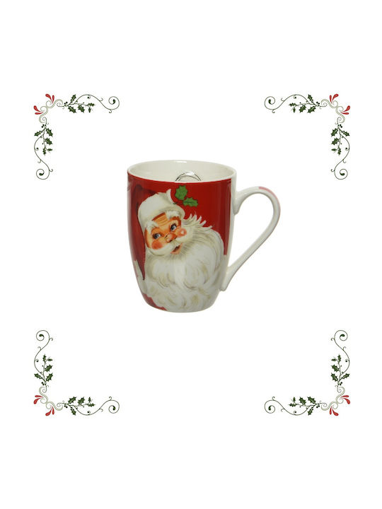 Kaemingk Weihnachts-Becher Porzellan Weihnachts- Becher Porzellan B12xL10xH12xD8.3cm. 1Stück