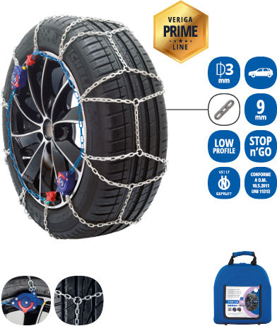 Veriga Stop&go 9-140 Anti-slip Chains Passenger Car 2pcs