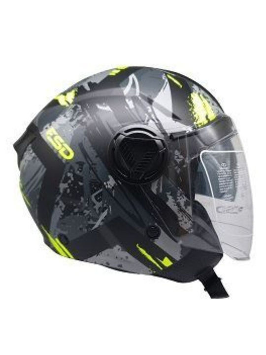 Faseed 760 Black / Grey / Yellow Matt Motorcycl...