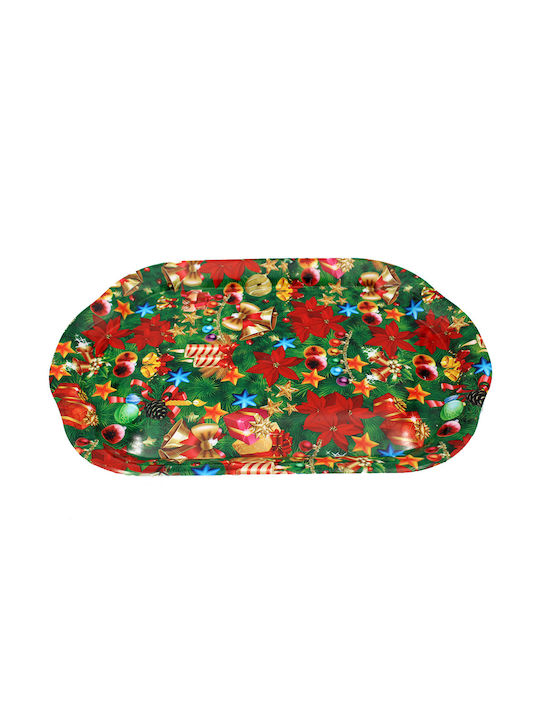 Ornament de Crăciun Salver Plastic Multicolors M41xL28cm 1buc