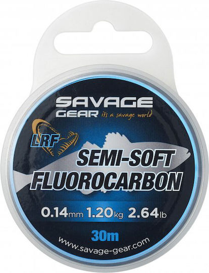 Savage Gear Semi Fir de pescuit Fluorocarbon Negru 30m / 0.39mm