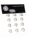 Ro-Ro Accessories Horseshoe Bar Piercing Earring Made of Silver Steel