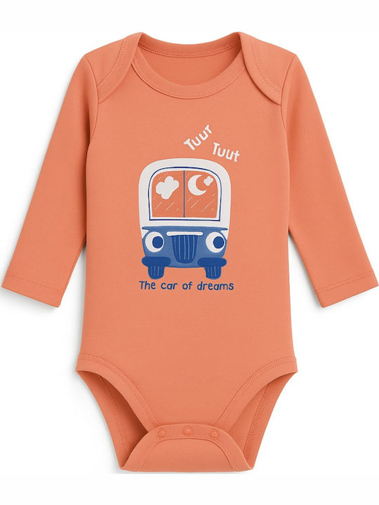 Mother Nest Baby Bodysuit Long-Sleeved Orange