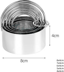 EBEST Runde Edelstahlbecher 24305201 5St