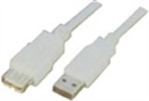Tele USB 2.0 Kabel USB-A-Stecker - USB-B-Stecker Weiß 5m JCR-455