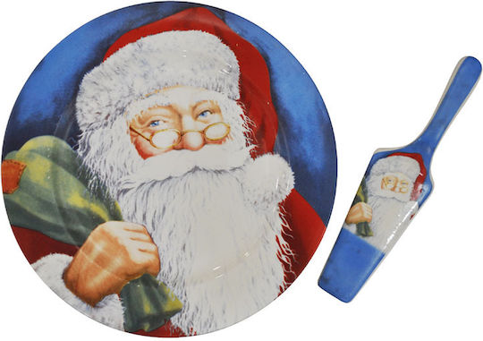 Sinialo Weihnachtliche Teller Porzellan Blau