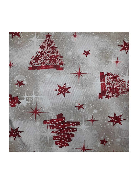 Christmas Tablecloth Fabric Beige 1pcs