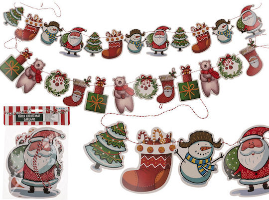 Christmas Garland 230x17cm 1pc (Various Designs)