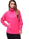 Zilan Women's Long Sleeve Sweater Turtleneck Fuchsia