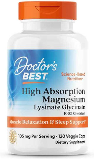 Doctor's Best High Absorption Magnesium 105mg 120 κάψουλες