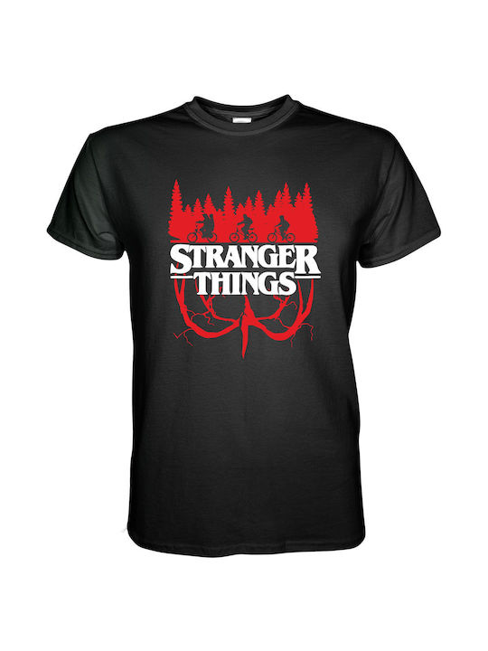 T-shirt Stranger Things Black