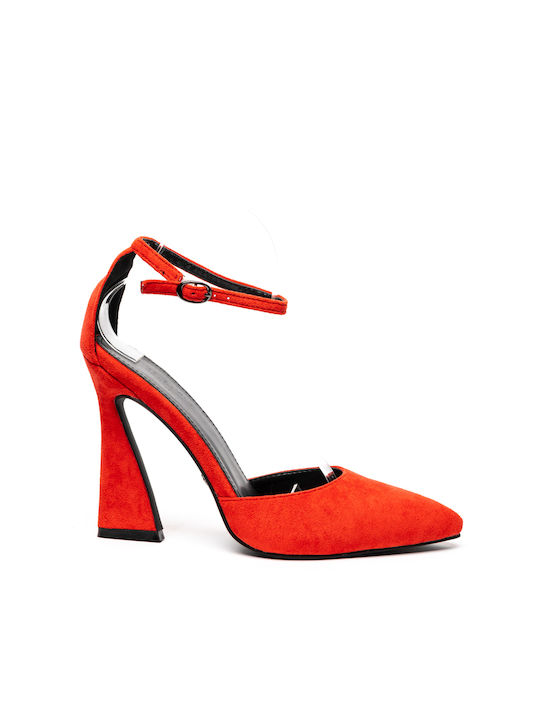 Red Heels with Strap