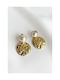 DOT Earrings Gold Plated with Pearls