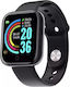 Y68 Smartwatch με Παλμογράφο (Μαύρο)
