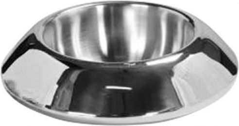 e-exoplismos High Quality Double Wall Snack Mirror Polish Serving Bowl Round Inox Silver with Diameter 16cm 6pcs