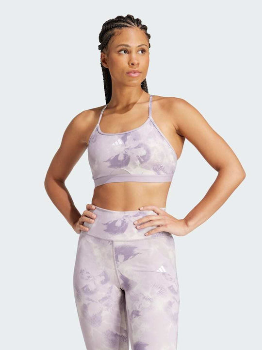 Adidas Aeroreact Women's Sports Bra without Padding Purple