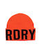 Superdry Beanie Unisex Beanie Knitted in Orange color