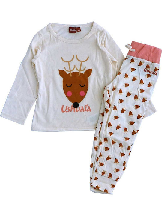 Kids' Pajamas Winter Cotton Ecru