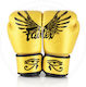 Fairtex Boxhandschuhe Leder für Kampf Gold