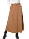 Potre High Waist Skirt in Beige color