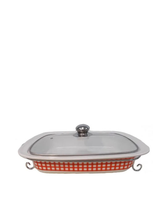 ForHome Γάστρα Ορθογώνια Κεραμική 41.5x30cm 3lt