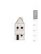 Synchronia Decorativ Casă Căsuță Din Lemn 4.6x2cm