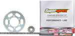 Supersprox Chain & Sprocket Kit for Modenas Kristar 125 / X-CITE