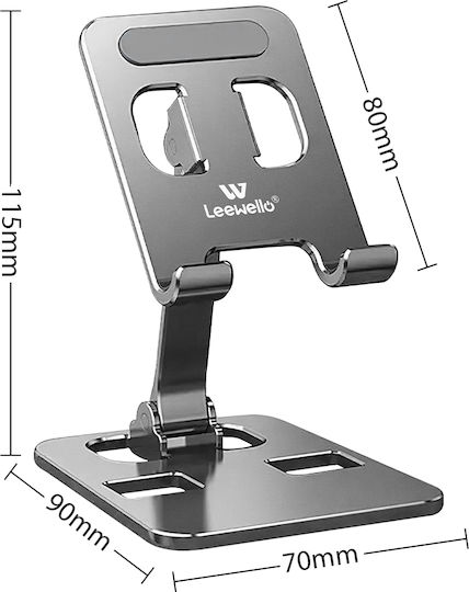 Leewello Desk Stand for Mobile in Silver color
