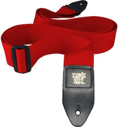 Ernie Ball Polypro Strap for Guitar Red