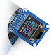 Waveshare Oled Vertical Headers Οθόνη OLED 0.96" 96x64 Χαρακτήρων
