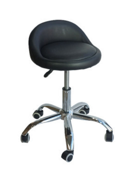 Σπιδερ Office Stool Black 46x46x53cm